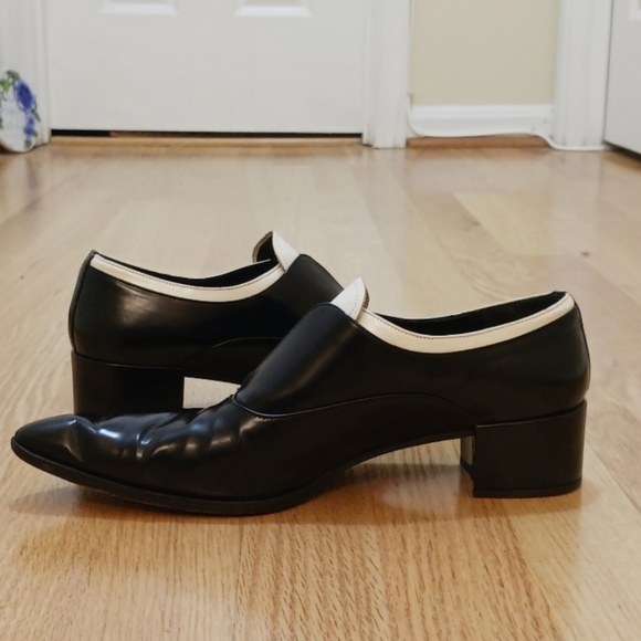 Hostpick🌞 Prada sz40 Calzature Donna brogues shoes twotone spats brogues boots - Picture 11 of 11